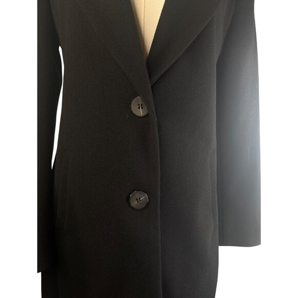 ZARA Womens Small Black Coat Long Length 2 Button NWOT - Picture 5 of 14